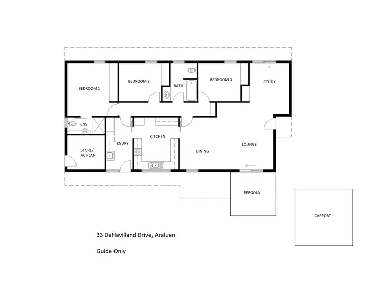 Floorplan of Homely house listing, 33 DeHavilland Drive, Araluen NT 870