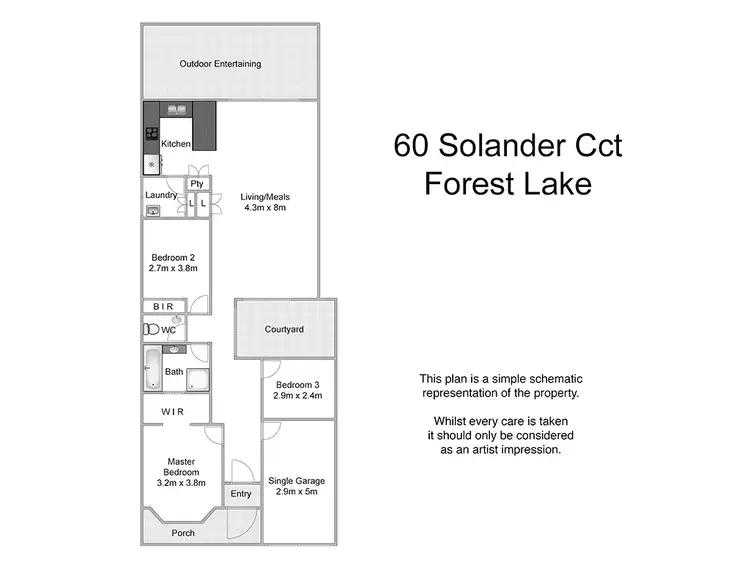 Floorplan of Homely house listing, 60 Solander Circuit, Forest Lake QLD 4078