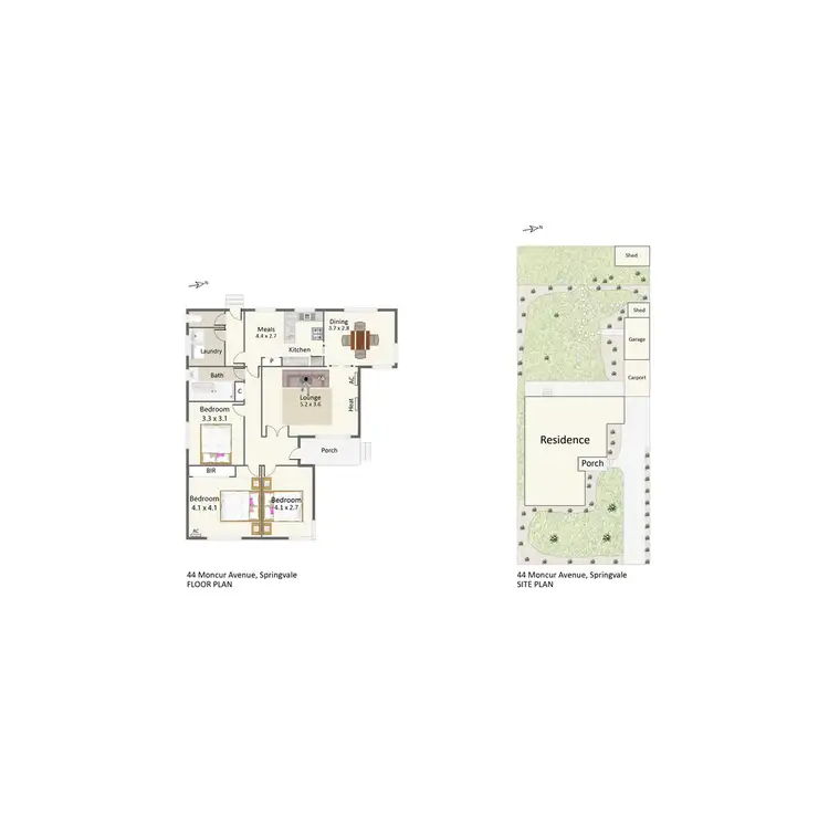 Floorplan of Homely house listing, 44 Moncur Avenue, Springvale VIC 3171