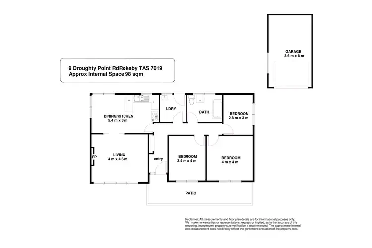 Floorplan of Homely house listing, 9 Droughty Point Road, Rokeby TAS 7019