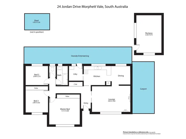 Floorplan of Homely house listing, 24 Jordan Drive, Morphett Vale SA 5162
