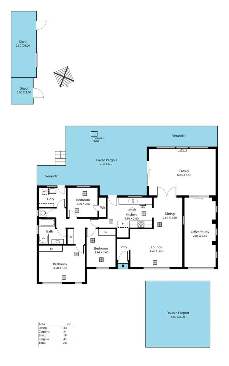 Floorplan of Homely house listing, 14 Kimberly Way, Happy Valley SA 5159