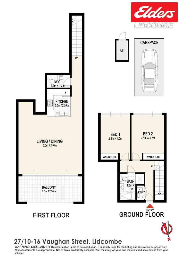 Floorplan of Homely apartment listing, 27/10-16 VAUGHAN STREET, Lidcombe NSW 2141