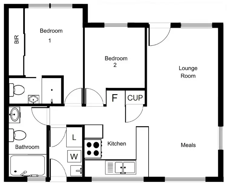 Floorplan of Homely townhouse listing, 4/47 Canberra Avenue, Queanbeyan NSW 2620
