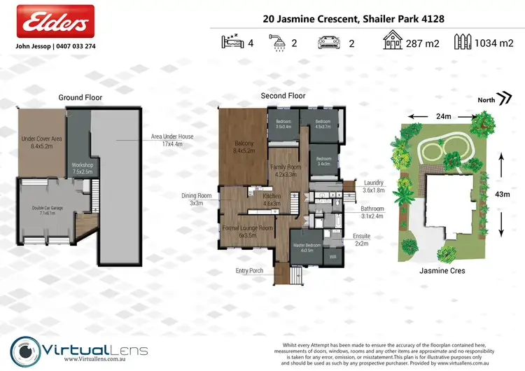 Floorplan of Homely house listing, 20 Jasmine Crescent, Shailer Park QLD 4128