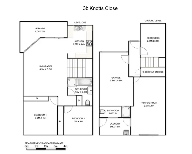 Floorplan of Homely house listing, 3b Knotts Close, Grafton NSW 2460