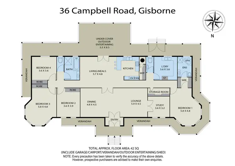 Floorplan of Homely house listing, 36 Campbell Road, Gisborne VIC 3437