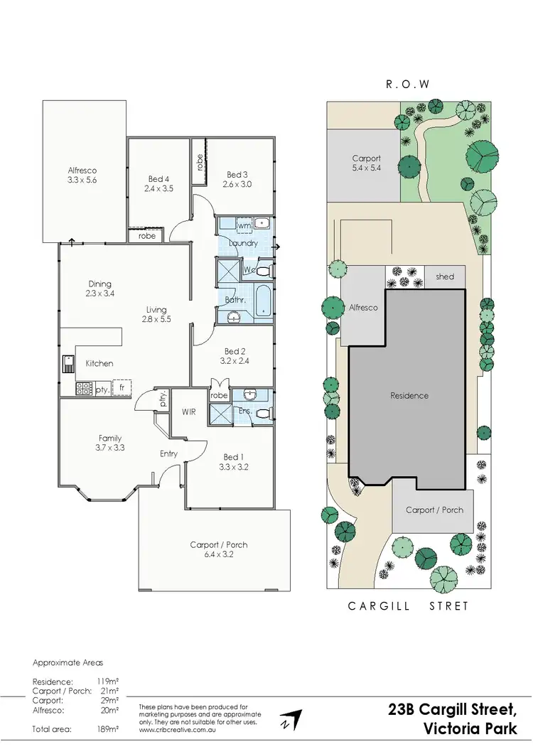Floorplan of Homely house listing, 23B Cargill Street, Victoria Park WA 6100