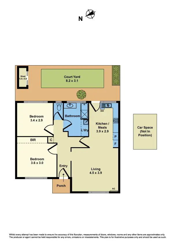 Floorplan of Homely unit listing, 4/28 Peel St, Newport VIC 3015