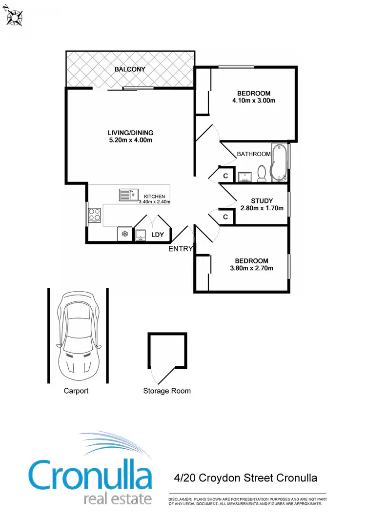 Floorplan of Homely apartment listing, 4/20 Croydon Street, Cronulla NSW 2230