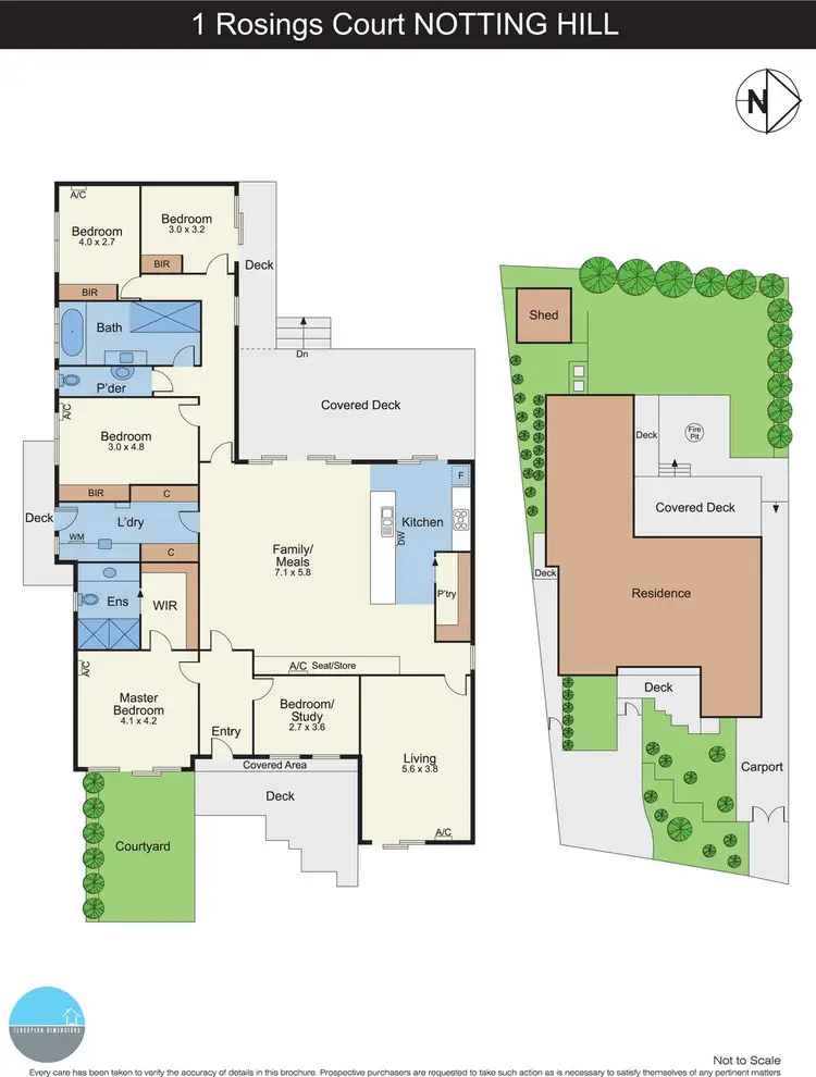 Floorplan of Homely house listing, 1 Rosings Court, Notting Hill VIC 3168