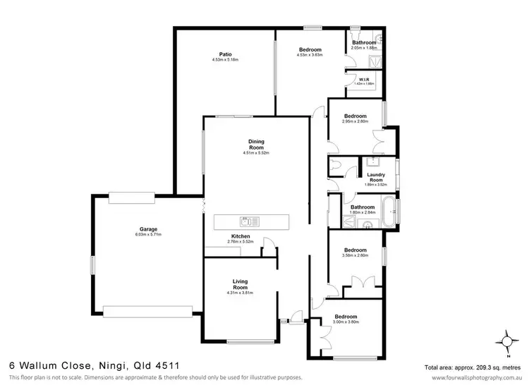 Floorplan of Homely house listing, 6 Wallum Close, Ningi QLD 4511