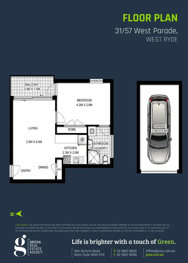 Floorplan of Homely unit listing, 31/57-61 West Parade, West Ryde NSW 2114