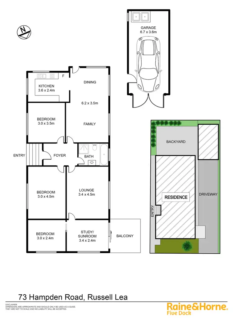 Floorplan of Homely house listing, 73 HAMPDEN ROAD, Russell Lea NSW 2046