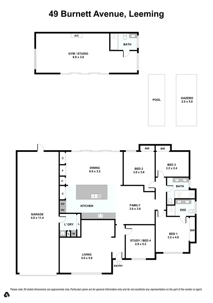 Floorplan of Homely house listing, 49 Burnett Avenue, Leeming WA 6149