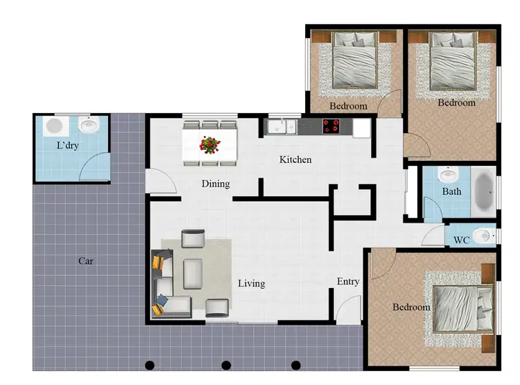 Floorplan of Homely house listing, 10 Salisbury Crescent, Kirwan QLD 4817
