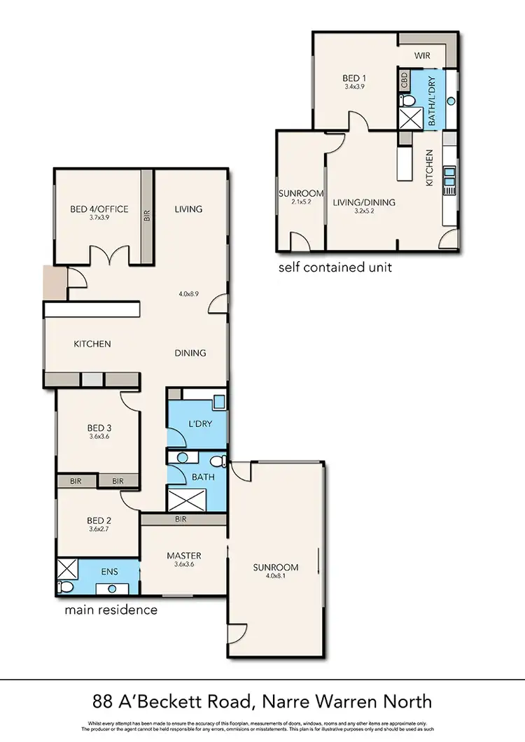 Floorplan of Homely house listing, 88 A'Beckett Road, Narre Warren North VIC 3804