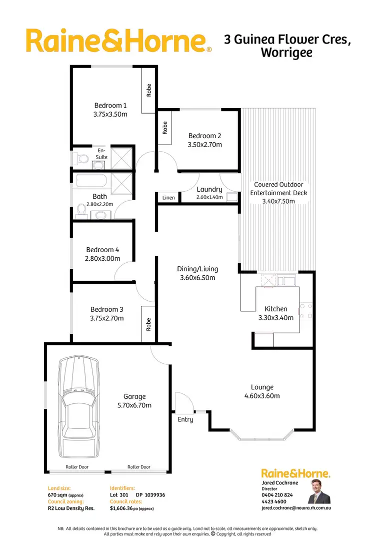 Floorplan of Homely house listing, 3 Guinea Flower Crescent, Worrigee NSW 2540