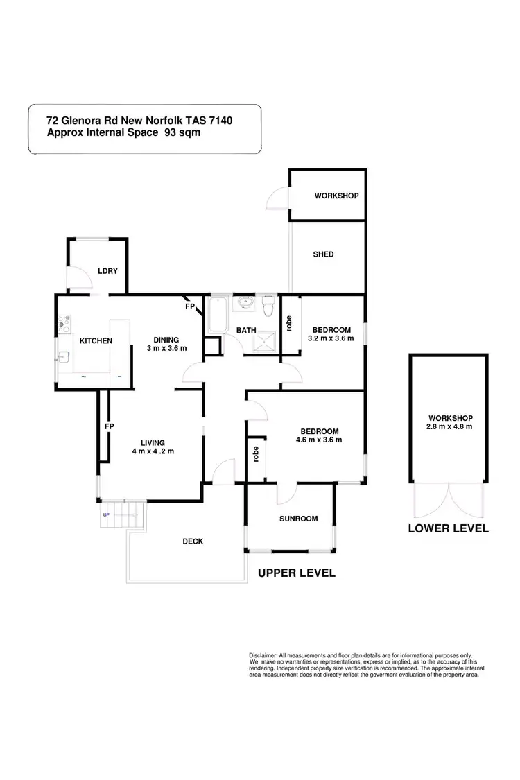 Floorplan of Homely house listing, 72 Glenora Road, New Norfolk TAS 7140