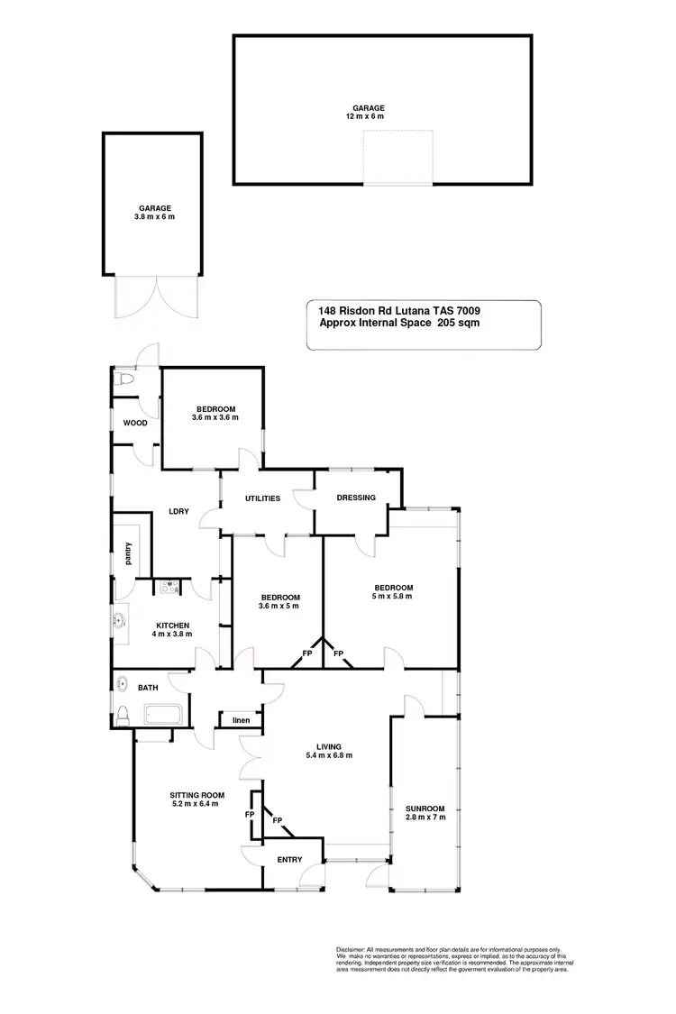 Floorplan of Homely house listing, 148 Risdon Road, Lutana TAS 7009