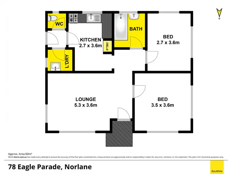 Floorplan of Homely house listing, 78 Eagle Parade, Norlane VIC 3214