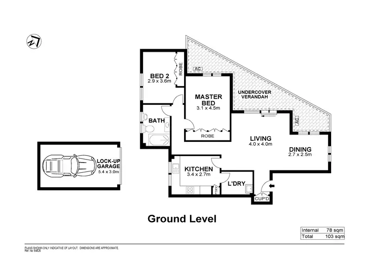 Floorplan of Homely apartment listing, 3/36 Hawthorne Parade, Haberfield NSW 2045