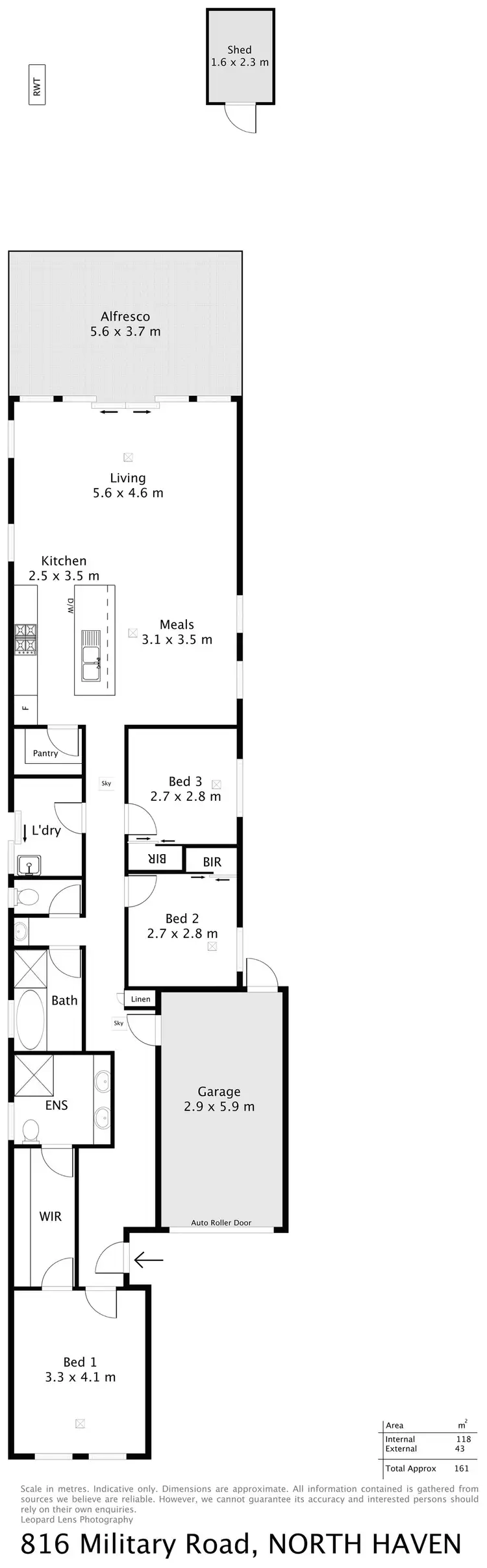 Floorplan of Homely house listing, 816 Military Road, North Haven SA 5018