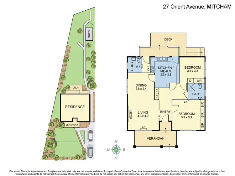 Floorplan of Homely house listing, 27 Orient Avenue, Mitcham VIC 3132