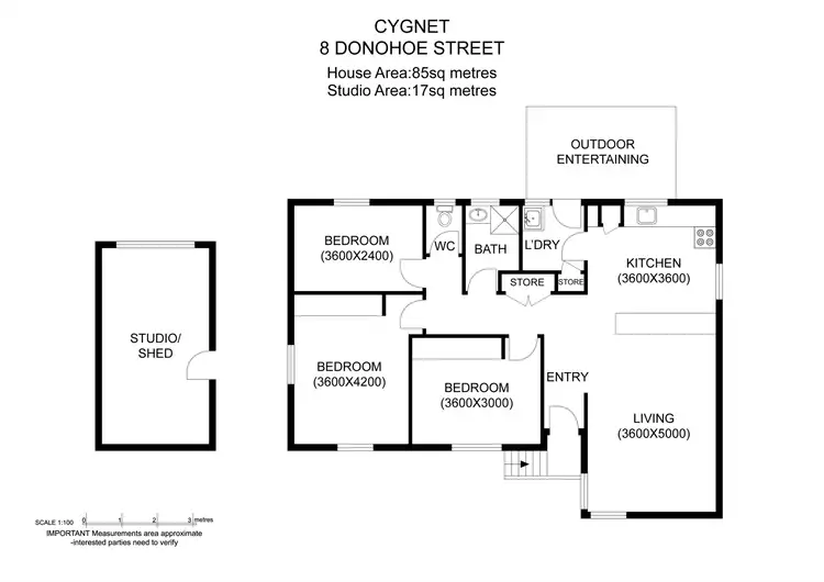Floorplan of Homely house listing, 8 Donohoe Street, Cygnet TAS 7112