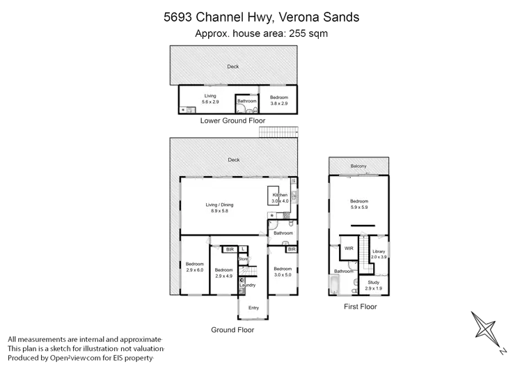 Floorplan of Homely house listing, 5693 Channel Hwy, Verona Sands TAS 7112