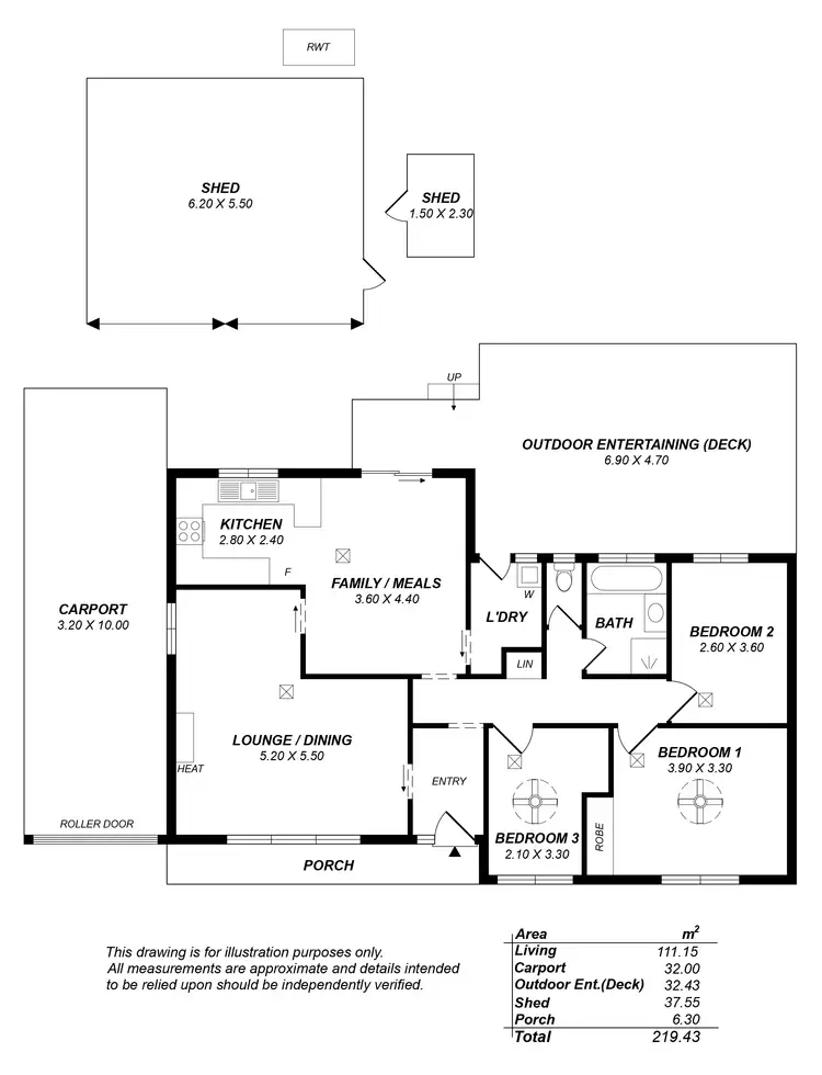 Floorplan of Homely house listing, 13 Marsden Place, Huntfield Heights SA 5163