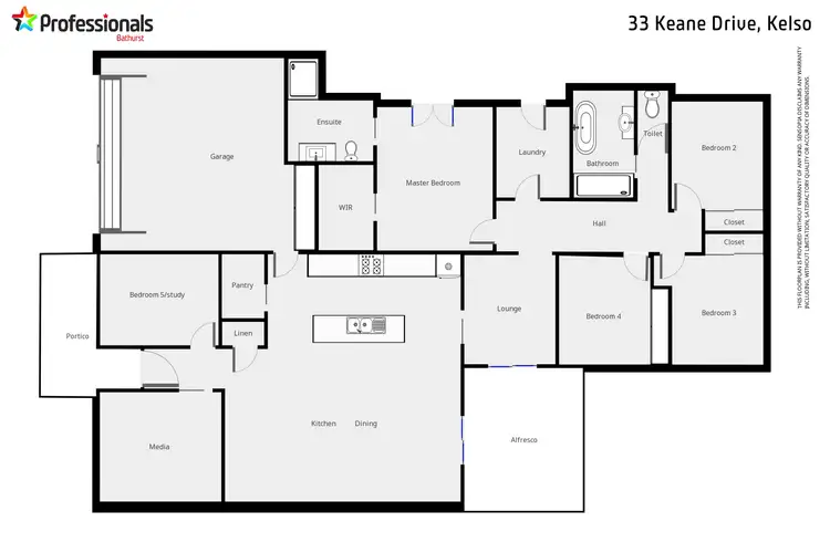 Floorplan of Homely house listing, 33 Keane Drive, Kelso NSW 2795