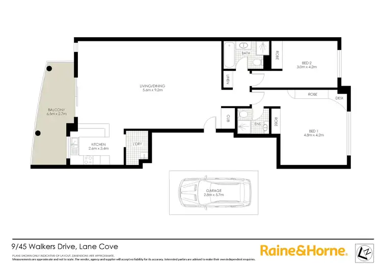Floorplan of Homely apartment listing, 9/45-47 Walkers Drive, Lane Cove NSW 2066