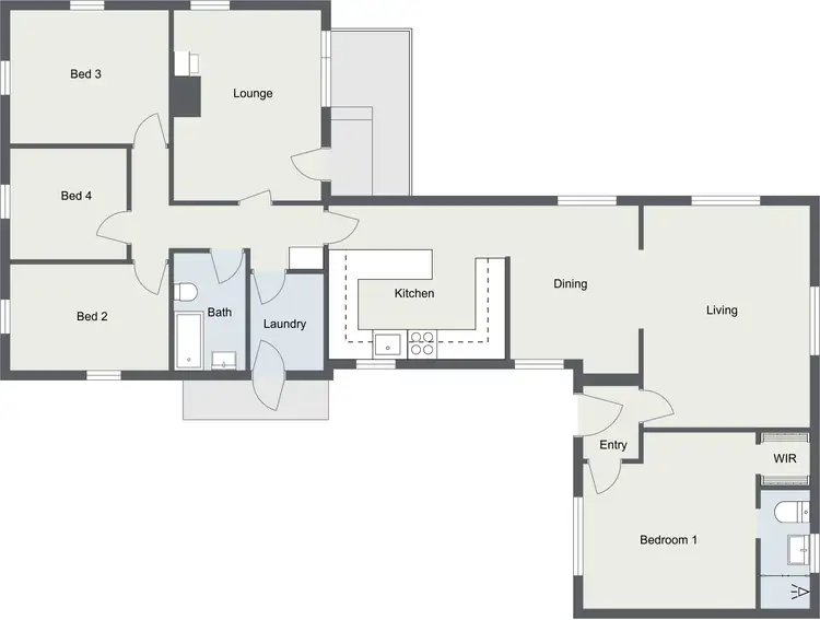Floorplan of Homely house listing, 48 Jensen Street, Hughes ACT 2605