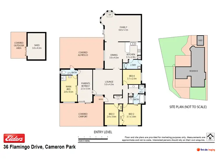 Floorplan of Homely house listing, 36 Flamingo Drive, Cameron Park NSW 2285