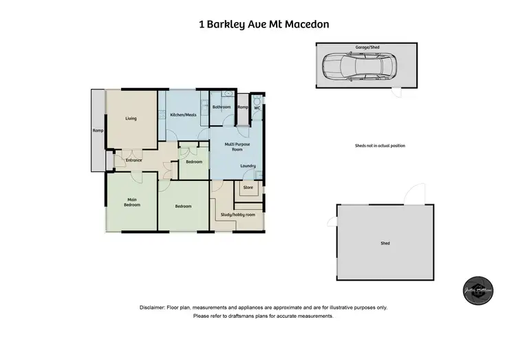 Floorplan of Homely house listing, 1 Barkly Avenue, Mount Macedon VIC 3441