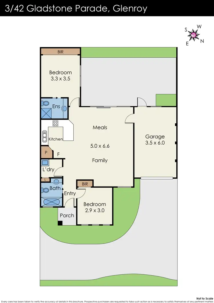 Floorplan of Homely unit listing, 3/42 Gladstone Parade, Glenroy VIC 3046