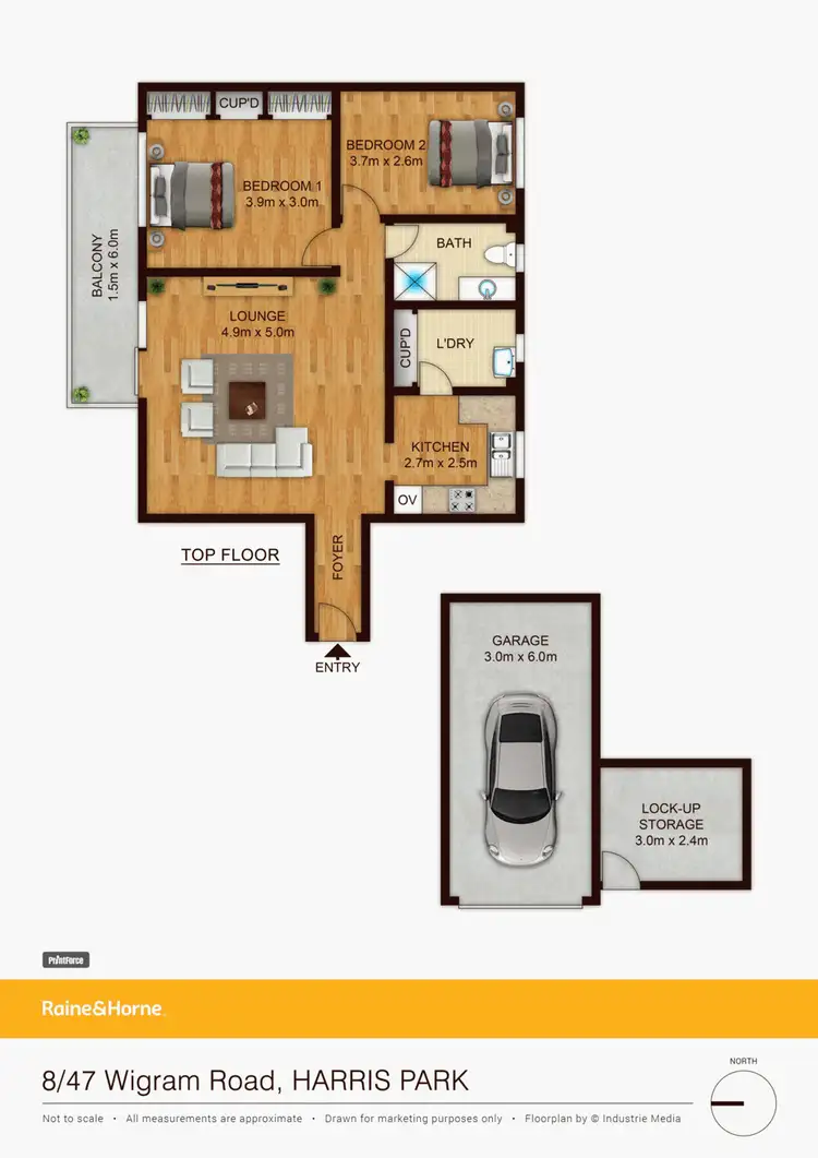 Floorplan of Homely apartment listing, 8/47 Wigram, Harris Park NSW 2150