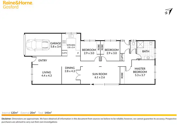 Floorplan of Homely semi-detached listing, 55 Bronzewing Drive, Erina NSW 2250