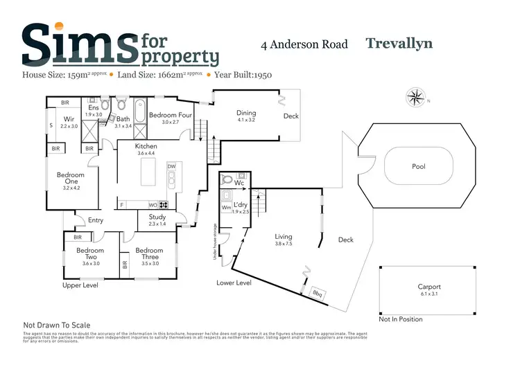 Floorplan of Homely house listing, 4 Anderson Road, Trevallyn TAS 7250