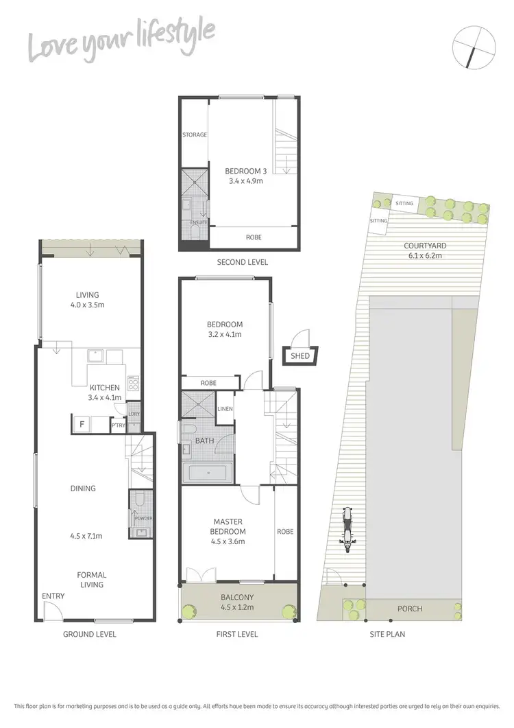 Floorplan of Homely house listing, 21 Albert Street, Erskineville NSW 2043