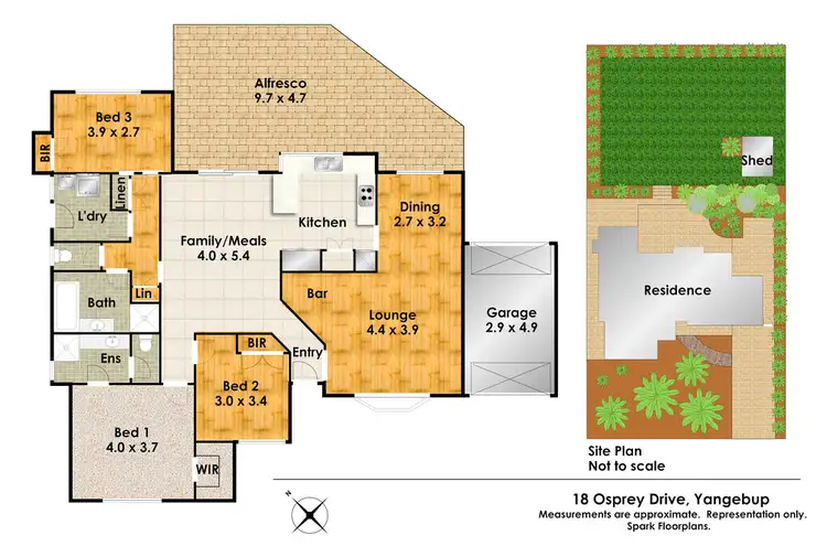 Floorplan of Homely house listing, 18 Osprey Drive, Yangebup WA 6164