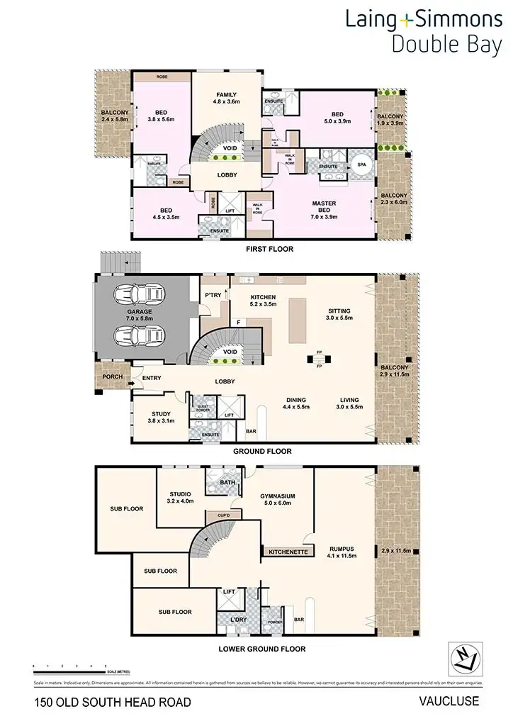 Floorplan of Homely house listing, 150 Old South Head Road, Vaucluse NSW 2030
