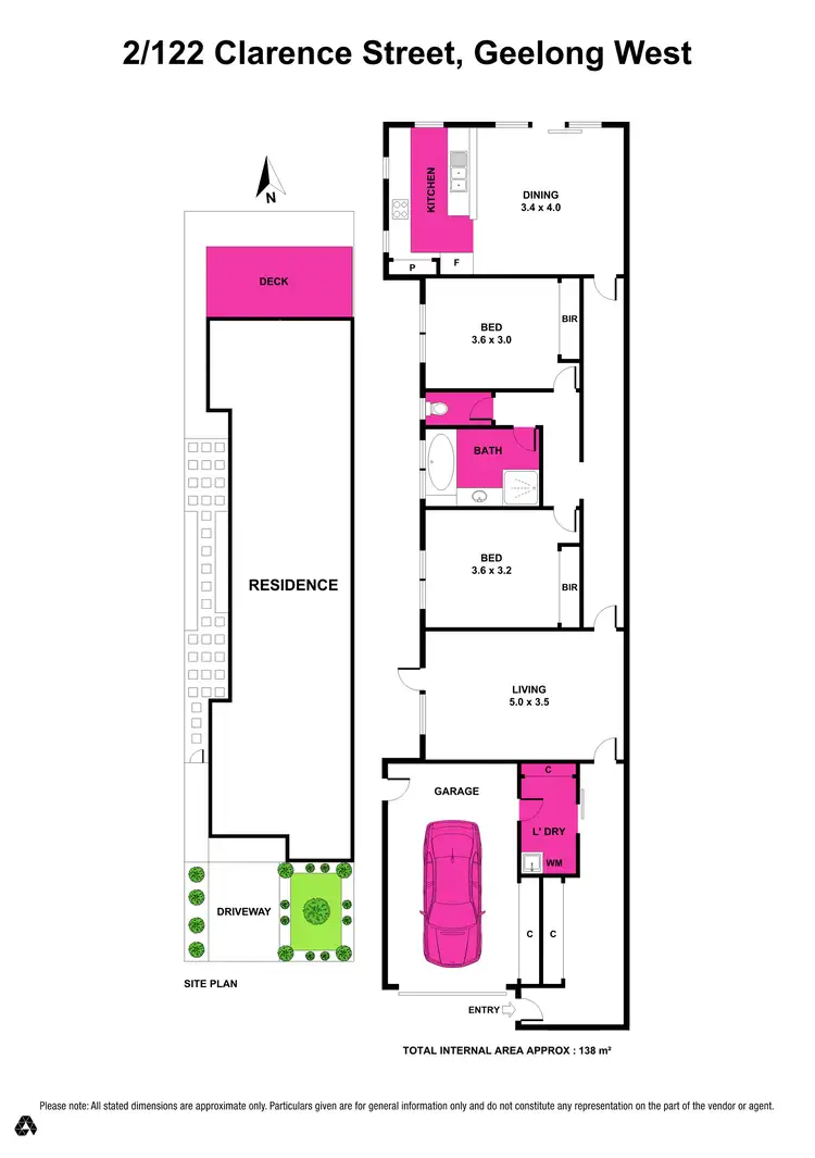 Floorplan of Homely unit listing, 2/122 Clarence St, Geelong West VIC 3218