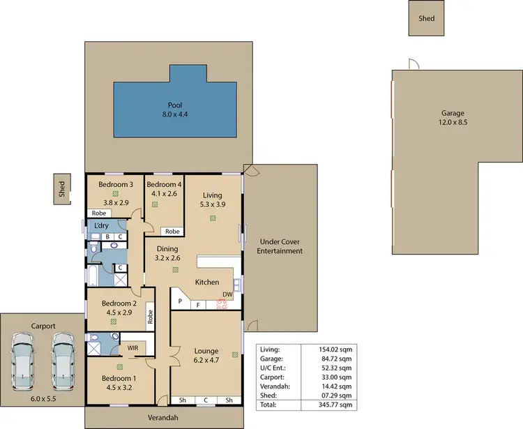 Floorplan of Homely house listing, 8 Lange Road, Gawler Belt SA 5118