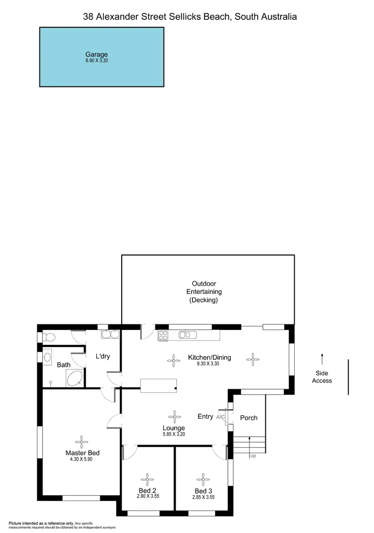 Floorplan of Homely house listing, 38 Alexander Street, Sellicks Beach SA 5174