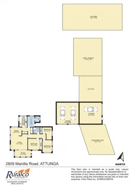 Floorplan of Homely rural property listing, "Yamba Vale" 2809 Manilla Road, Attunga NSW 2345