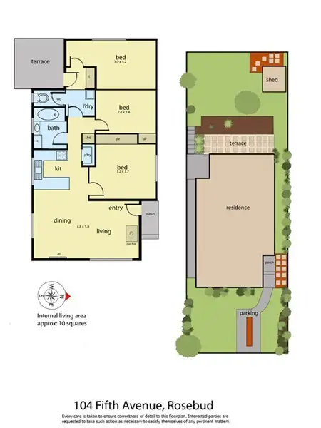 Floorplan of Homely house listing, 104 Fifth Avenue, Rosebud VIC 3939
