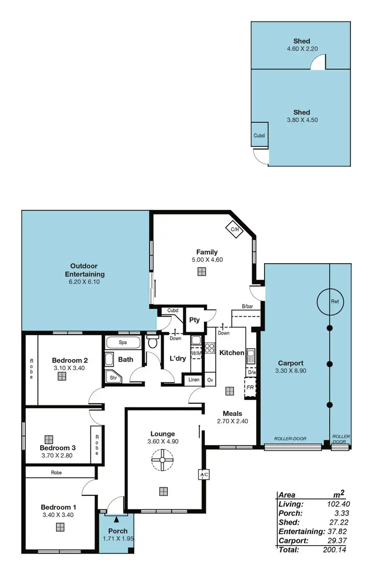 Floorplan of Homely house listing, 39 Castle Street, Reynella SA 5161