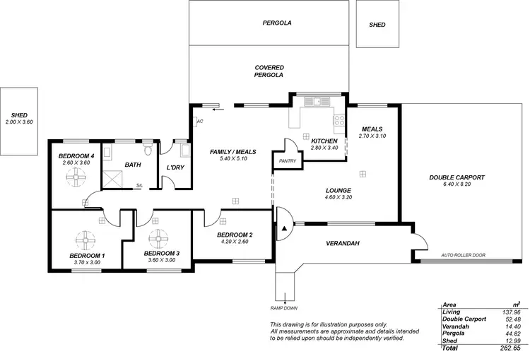 Floorplan of Homely house listing, 12 Riddoch Drive, Andrews Farm SA 5114